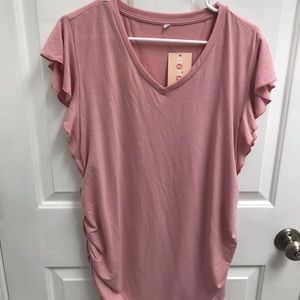 Pink maternity t shirt